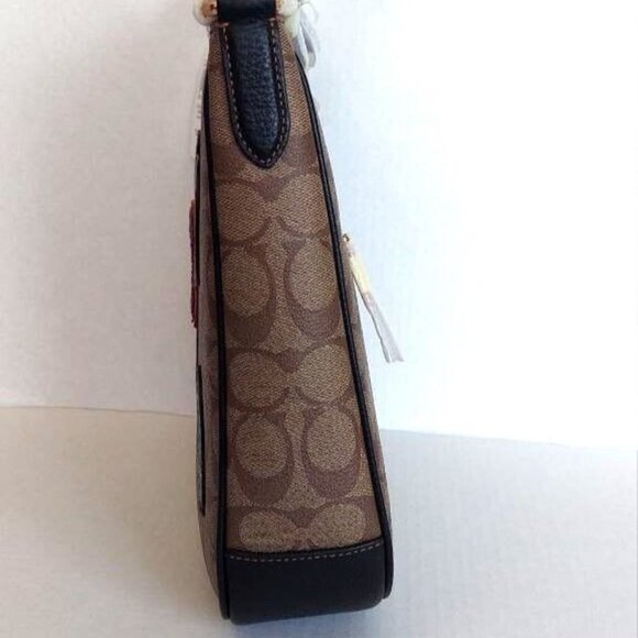 Coach Brown Crossbody Bag with Patches - Picture 6 of 10